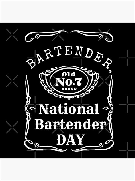 "national bartender day - Bartender - female - male - National day" Poster for Sale by Rendomly ...