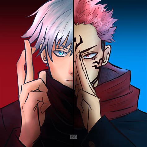 Gojo and Sukuna - Jujutsu Kaisen by ItsArtsec on DeviantArt