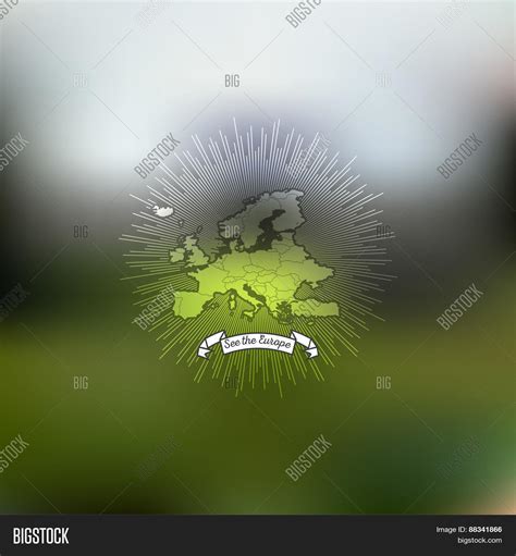 Europe Map Poster Vector & Photo (Free Trial) | Bigstock