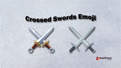 ⚔️ Crossed Swords Emoji - Meaning, ️copy & 📋paste.