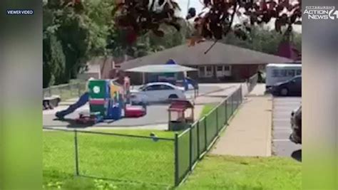 Video shows car crashing into playground area at South Park day care, man arrested