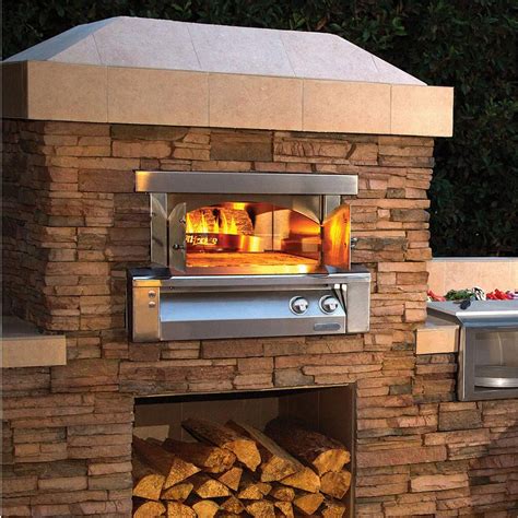 Alfresco 30-Inch Built-In Natural Gas Outdoor Pizza Oven - AXE-PZA-BI-NG : BBQ Guys