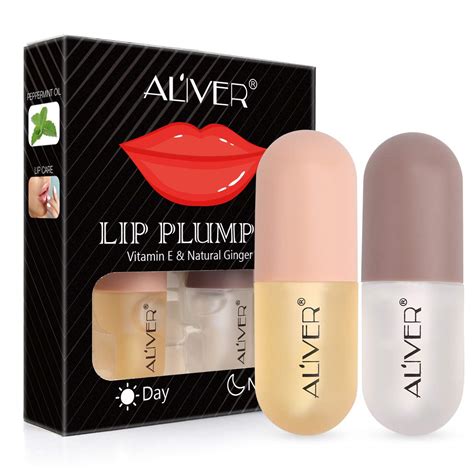 Lip Plumper Gloss- Natural Lip Plumper,Plumper Set with Deal ...