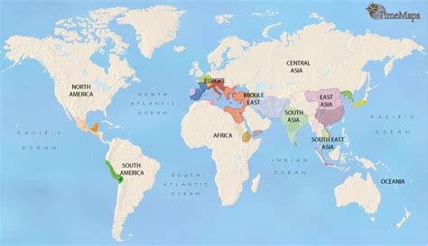 World Map - 500 BCE: Greece, Persia, India and China | TimeMaps