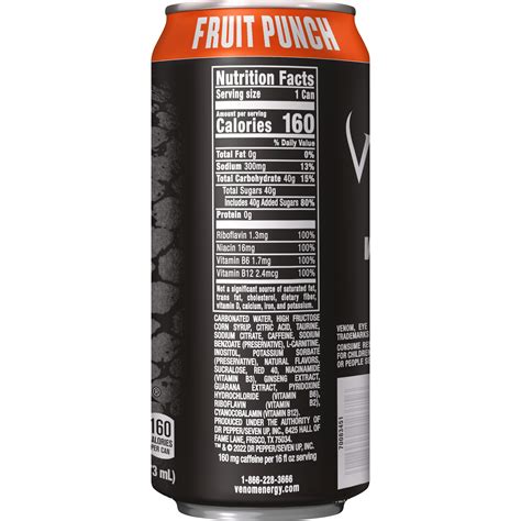 Venom Fruit Punch Energy Drink, 16 Fl Oz Can - Walmart.com