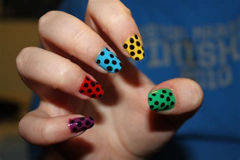 Polka dot nail art by AMYLOUISEoxo on DeviantArt