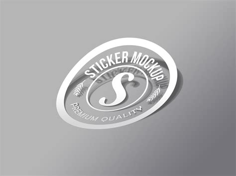 Free Photorealistic Transparent Sticker Mockup PSD - Good Mockups