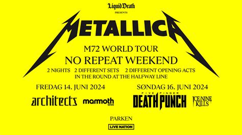 Metallica Concerts 2024 Europe - Dena Morena