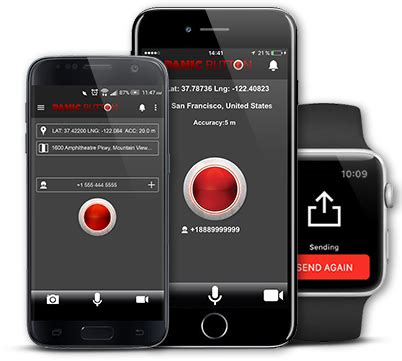 Red Panic Button app – safety app for emergency – SOS call app for iOS ...