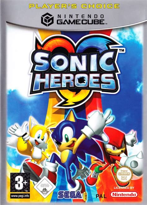 Sonic Heroes (2003) GameCube box cover art - MobyGames