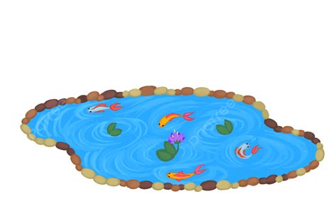 Fish Pond Clipart Transparent Background, Fish Clipart, Background Clipart, Pond Clipart PNG ...