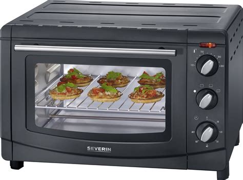 Severin TO 2066 Mini oven with manual temperature settings, Timer fuction, corded, with pizza ...