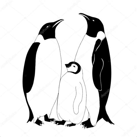 Penguin family Stock Vector Image by ©zelena #36766405