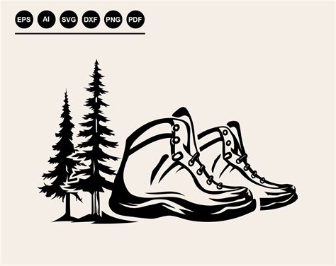 Silhouette Hiking Boots Clipart | ubicaciondepersonas.cdmx.gob.mx