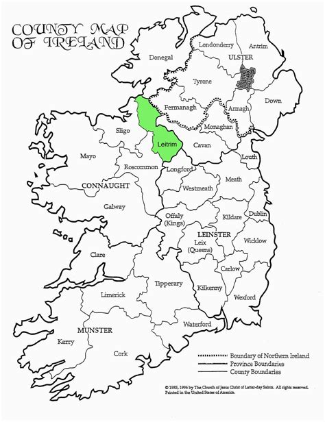 Map Of County Leitrim Ireland | secretmuseum