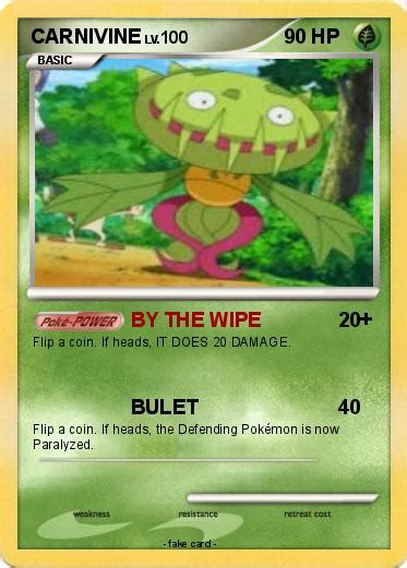 Pokémon CARNIVINE 11 11 - BY THE WIPE - My Pokemon Card