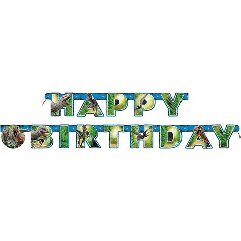 Jurassic Park Birthday Banner - Jurassic World / Jurassic Park Inspired ...