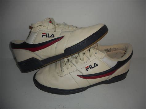 Vintage 90s Fila Original Fitness Beige Shoes Men's 9.5 - Etsy