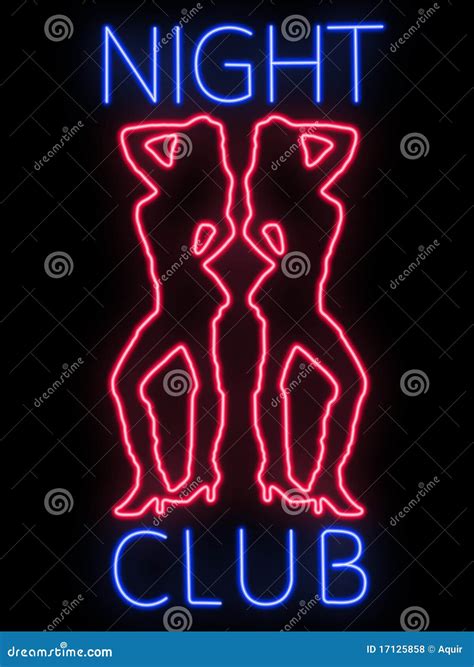 Neon sign - nightclub stock photo. Image of nightclub - 17125858