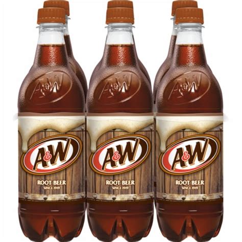 A&W® Root Beer Soda Bottles, 6 pk / 16.9 fl oz - Kroger