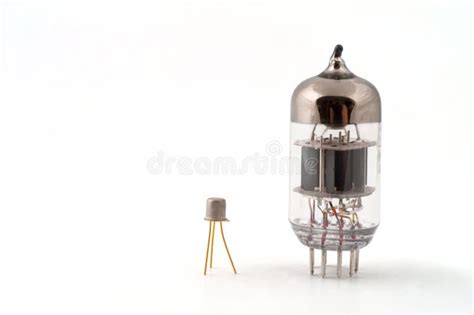 Transistor Next To A Vacuum Tube Stock Photo - Image of vacuum, audio ...