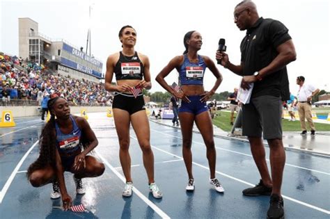 Olympic champion Muhammad smashes women's 400m hurdles world record ...