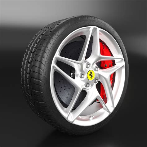 brake Ferrari wheel 3D model | CGTrader