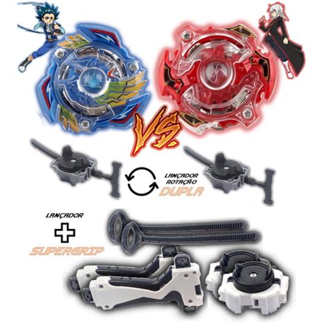 Kit 2 Beyblade Burst Valtryek Vs Spryzen + 4 Lançador + Arena em Promoção na Americanas