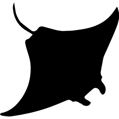 Manta Ray Silhouette at GetDrawings | Free download