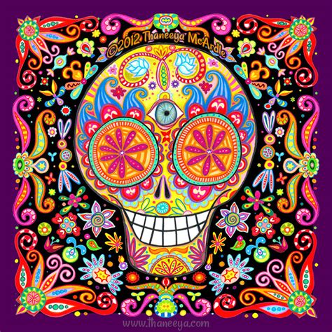 Day of the Dead Art: A Gallery of Colorful Skull Art Celebrating Dia de los Muertos — Art is Fun