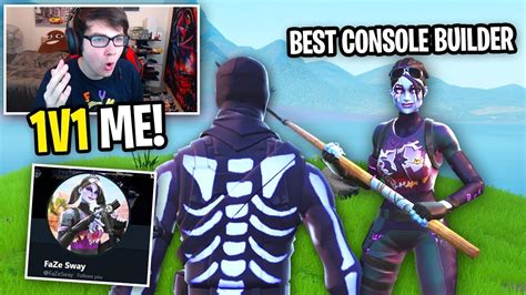 I challenged FaZe Sway to 1v1 and THIS HAPPENED... (BEST Console Builder) - YouTube