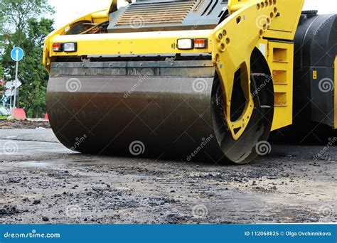 Large Construction Skating Rink Paved the Road Section. Russia, Entry in the City of Gatchina ...