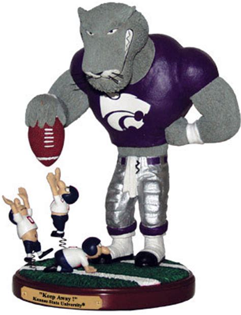 Kansas State Wildcats NCAA College Keep Away Mascot Figurine