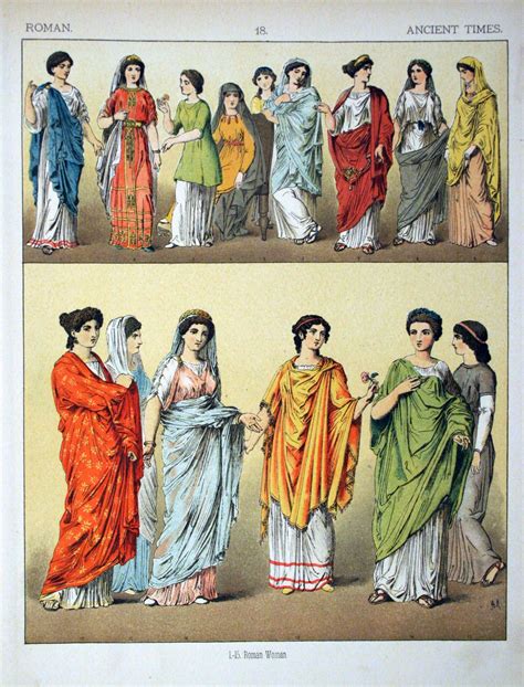 Roman women. | Ancient roman clothing, Ancient rome, Ancient rome clothing