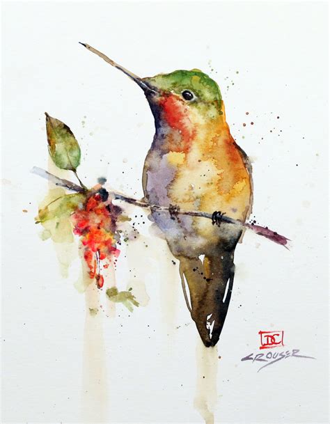 HUMMINGBIRD on BRANCH - The Art of Dean Crouser