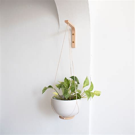 Wall Hook for Hanging Plants Wood Plant Hanger Indoor or - Etsy