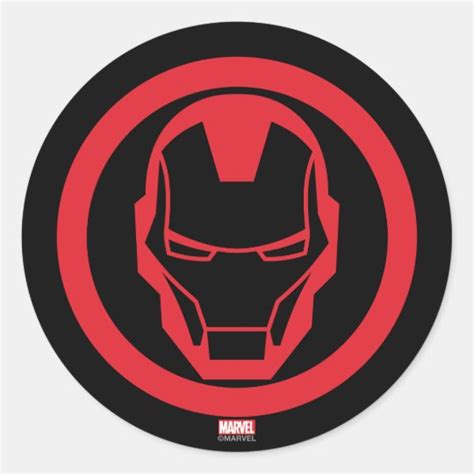 Invincible Iron Man Classic Round Sticker | Zazzle.com