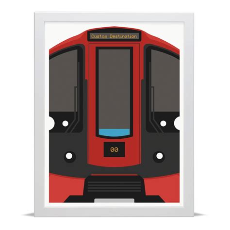 Personalised London Tube Train Art Print By Place in Print