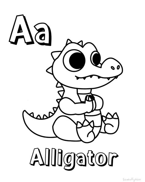 Animal Alphabet Coloring Pages Free Printable