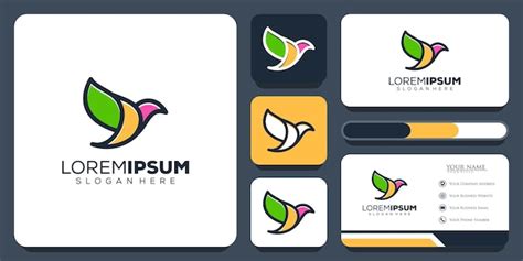 Premium Vector | Abstract bird logo design