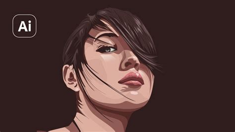 Step by Step Vector Portrait in Adobe Illustrator 2022 | Vector Art | Vector Illustration - YouTube