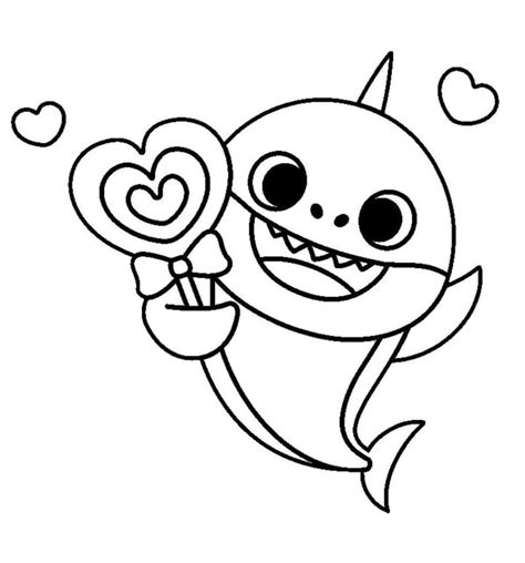 Baby Shark Coloring Pages To Draw