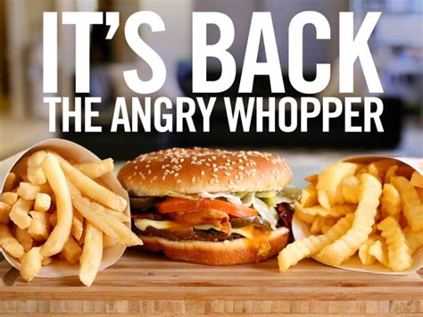 News: The Angry Whopper is Back at Burger King