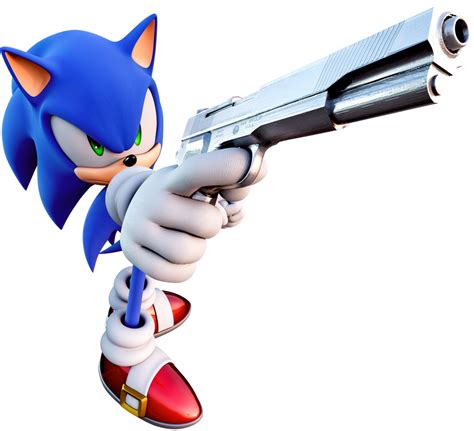 Sonic with a gun Blank Template - Imgflip