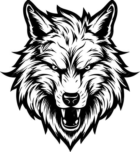 Premium Vector | Vector wolf logo wolf head