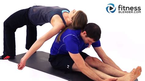 Partner Yoga Workout - Feel Good Partner Stretches - Toning & Stretching Workout - YouTube