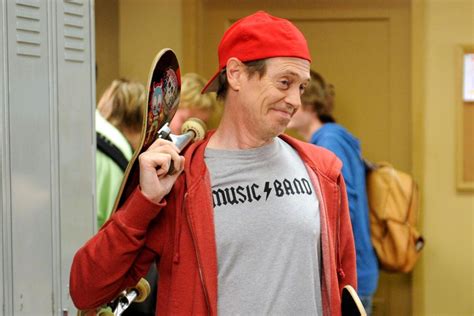 Steve Buscemi dresses as his meme-launching 'How do you do, fellow kids?' 30 Rock character for ...