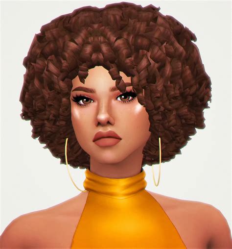 Curly Hair Sims 4 Cc Maxis Match | Images and Photos finder