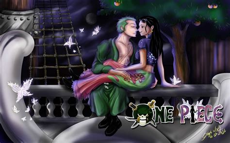 HD Wallpaper of Nico Robin and Roronoa Zoro from One Piece