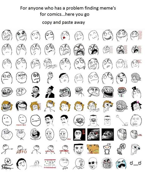 remember them all #memefaces | Meme faces, All meme faces, Funny internet memes